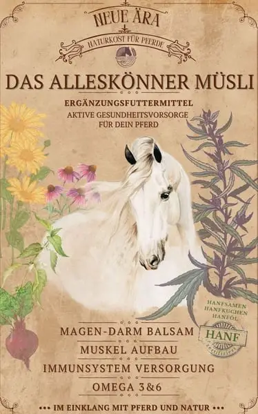 Das ALLESKÖNNER HANF&KRÄUTER Müsli für dein Pferd