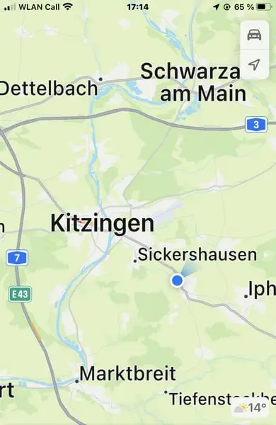 "Pit stop" for horse transportation over long distances" Between Frankfurt and Nuremberg.