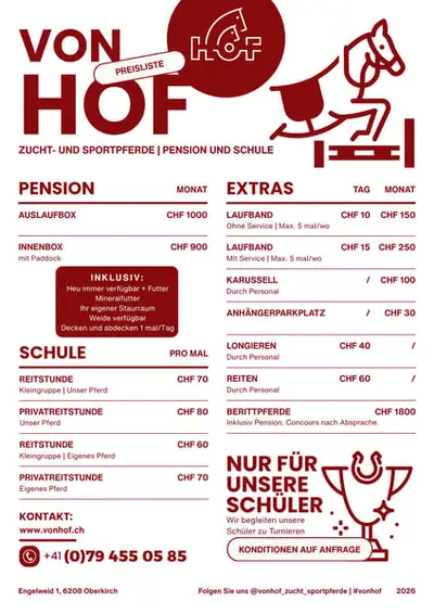 Professioneller, familiär geführter Pferdestall bietet Pferdepension, Pferdetraining und Reitunterri