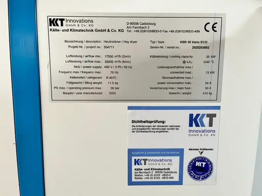 HSR SR30/13kW ECO Entfeuchter