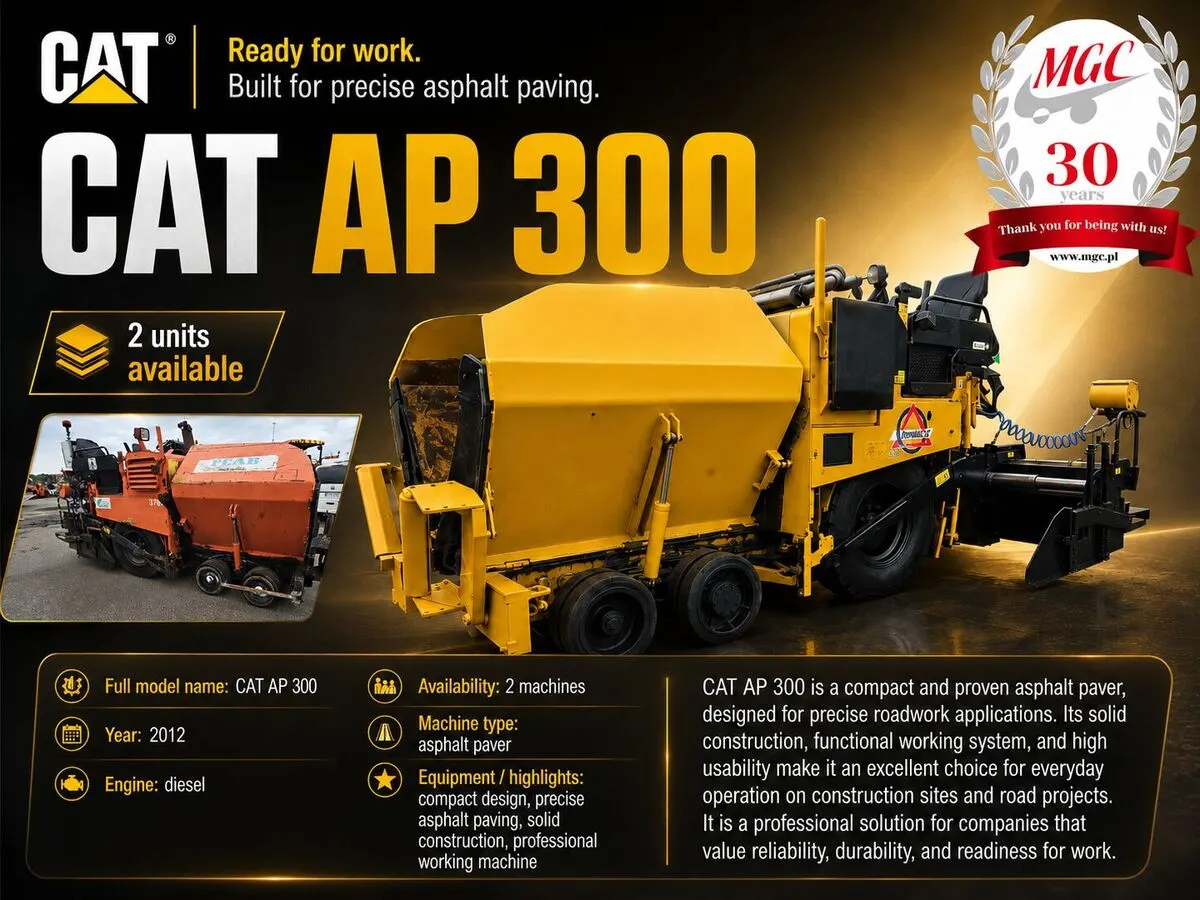 CAT AP300 / 1 OWNER / SERVICED!
