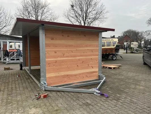 Mobiler fahrbarer Weideunterstand, Stall, Weidehütte