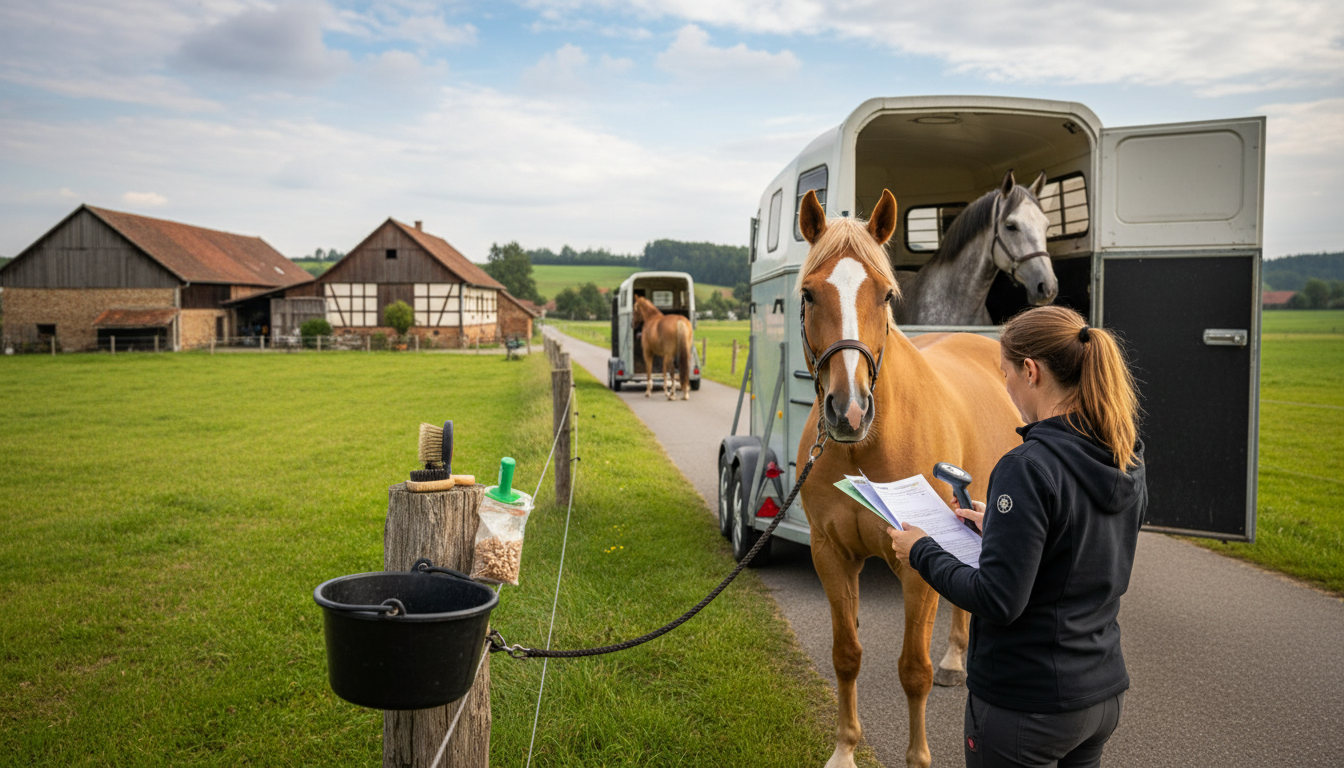 Comparaison d'un passeport équin avec les caractéristiques d'identité d'un cheval