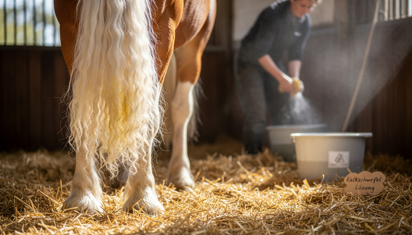 Ácaros en el caballo: flor de azufre, lavados y cal de azufre a examen