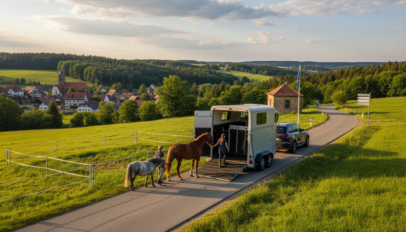 Pferd in ein Land außerhalb der EU bringen: Zeugnis, TRACES und Einfuhrregeln