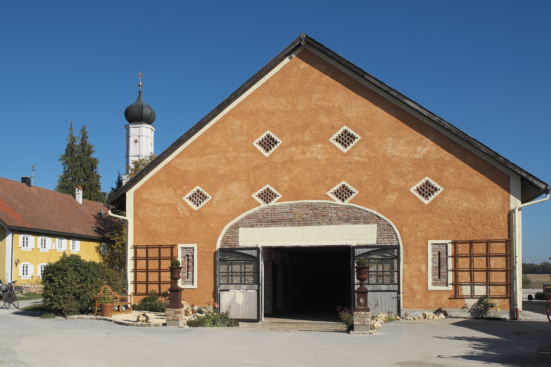 Box in una pensione per cavalli